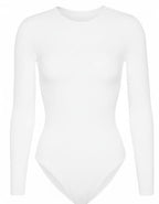 Памучно боди блуза, БИКИНА, бял, 055