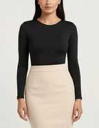 Памучно боди блуза, ПРАШКА, черен, 056