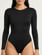 Памучно боди блуза, ПРАШКА, черен, 056