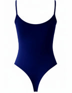 Памучно боди с тънка презрамка, ПРАШКА, тъмно синьо, 057