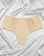 3 броя луксозни бразилиани с висока талия, Komfi waist, бежов , 080