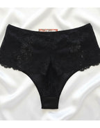 3 броя луксозни бразилиани с висока талия, Komfi waist, черен, 080