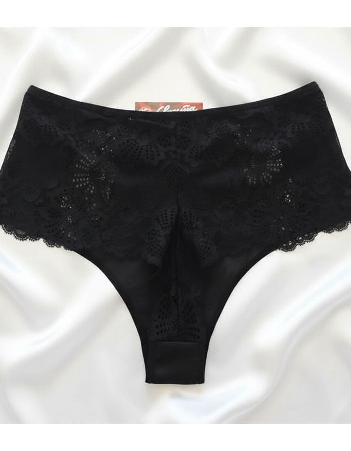 3 броя луксозни бразилиани с висока талия, Komfi waist, черен, 080