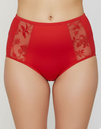 Луксозна бразилиана с висока талия, Komfi waist, червен, 080