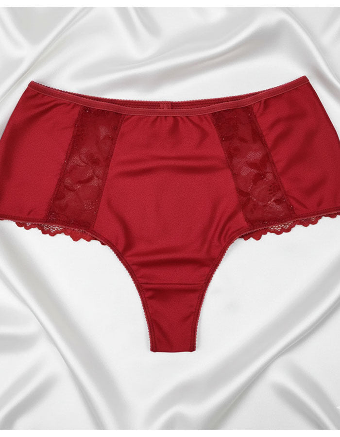 Луксозна бразилиана с висока талия, Komfi waist, червен, 080