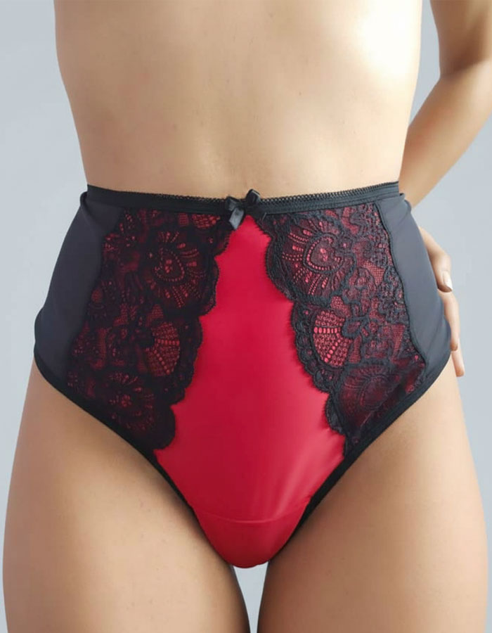 3 броя луксозни бразилиани с висока талия, микс, 082