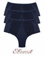 Луксозна, красива и удобна бразилиана от микрофибър, дантела и тюл. Дантелата отпред е положена върху бежовия микрофибър и придава загадъчна визия. Бразилианата е идеалния ви избор за вашия панталон или дънки с висока талия, за да е завършена цялостната ви визия.
Моделът е вдъхновен от идеята при съчетание на удобство и секси излъчване.
Женствените комбинации от класически и винаги актуални цветове прави моделът привлекателен и неустоим.
Моделът е с висока талия и секси визия.
Дизайнът на дантелата може да 