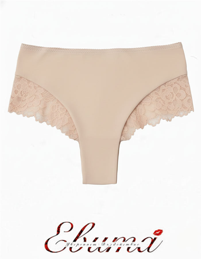 Този модел съчетава изискан стил и комфорт. Изработен от меко и еластично микрофибърно трико в горната част и фина флорална дантела отстрани и отзад, той придава елегантен силует и женствена визия. Високата талия оформя плавно линията на тялото, като осигурява допълнително прикритие и подкрепа, без да стяга.

Детайли:
&nbsp;Висока талия за оформящ ефект

&nbsp;Елегантна полупрозрачна дантела в задната част

&nbsp;Плосък завършек в кройката за по-малка видимост под дрехите

&nbsp;Подходящ за ежедневие и спец