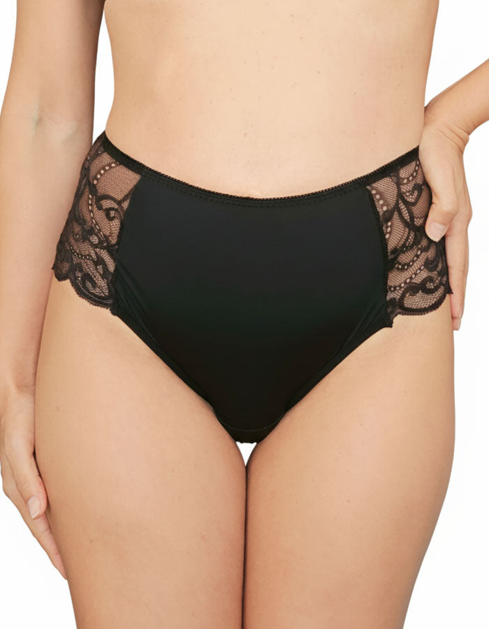 Почувствай се красива, уверена и обгърната в мекота с тази елегантна дамска бикина от микрофибър и дантела. Моделът съчетава лукс и комфорт – предната част е от фино гладък микрофибър, който не се очертава под дрехите, а гърбът е изработен от нежна дантела, която придава изключителна женственост и чувствена визия.

Благодарение на еластичността и прецизната кройка, бикината прилепва перфектно по тялото, без да стяга или да оставя следи. Идеална е за носене както в ежедневието, така и под фини или прилепнали