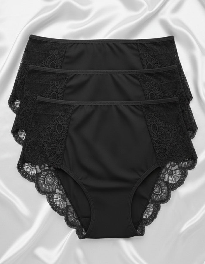 Почувствай се красива, уверена и обгърната в мекота с тази елегантна дамска бикина от микрофибър и дантела. Моделът съчетава лукс и комфорт – предната част е от фино гладък микрофибър, който не се очертава под дрехите, а гърбът е изработен от нежна дантела, която придава изключителна женственост и чувствена визия.

Благодарение на еластичността и прецизната кройка, бикината прилепва перфектно по тялото, без да стяга или да оставя следи. Идеална е за носене както в ежедневието, така и под фини или прилепнали