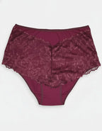 Памучна бикина/ боксер с дантела, Elegance, бордо , 119
