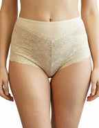 Памучна бикина/ боксер с дантела, Elegance, бежова , 119