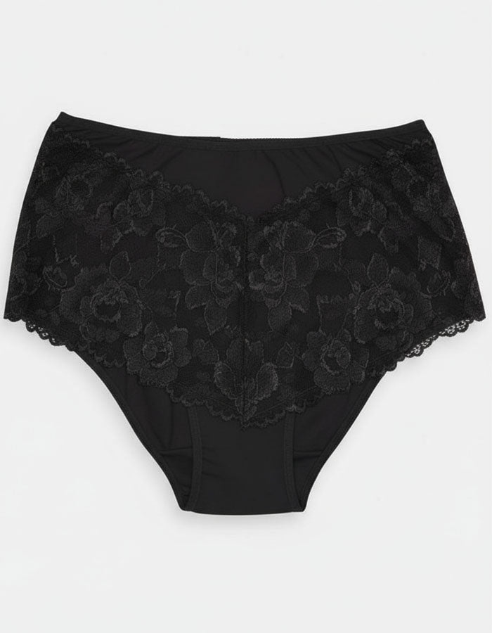 Памучна бикина/ боксер с дантела, Elegance, черен , 119