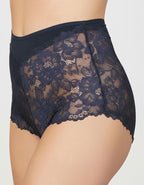 Памучна бикина/ боксер с дантела, Elegance, тъмно син, 119