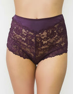 Памучна бикина/ боксер с дантела, Elegance, патладжан, 119