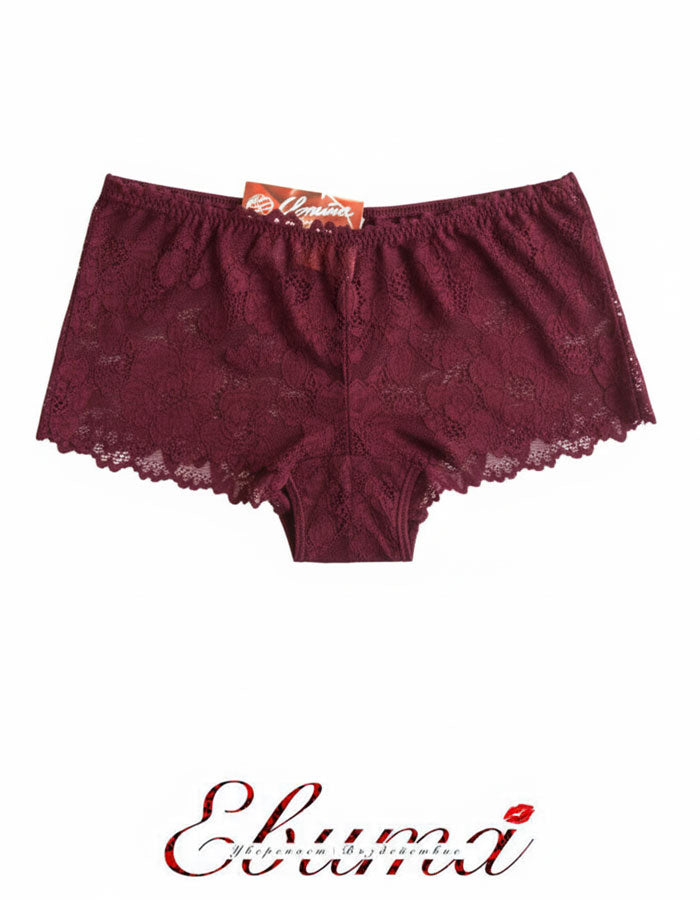 Представяме ви нашия стилен дантелен боксер – съвършен синтез между елегантност и комфорт. Изработен от подбрани дантели и меко памучно парче, този модел е създаден да удовлетвори и най-високите изисквания за удобство и стил.

Деликатната дантела придава изисканост и женственост, докато удобната кройка осигурява свобода на движенията през целия ден. Дизайнът е създаден така, че да ласкае всяка фигура, като подчертава нежността и грацията на силуета. Въпреки че дизайнът на дантелата може да се различава леко