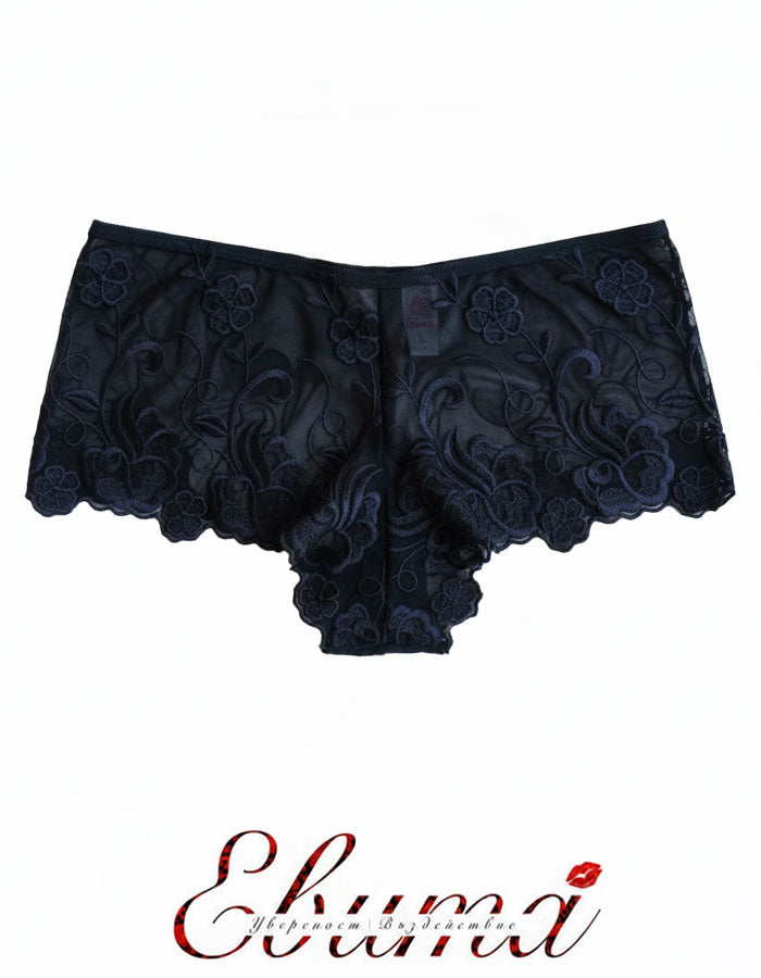 Уникален боксер/ бразилиана с ниска талия от подбрани бродерии в комбинация с тюл на задна част.
Елегантен, удобен и красив модел.
Няма съмнения за тези, които знаят, че бродерията е три пъти по-скъпа от дантелата.
Качеството на изработката е на много високо ниво, поради онагледяване на много компоненти, а именно:
-издръжливост
-устойчивост на третиране
-визия
-индивидуалност
-устойчивост на UV лъчи
Ние, екипът на Евита обичаме да използваме бродерии, защото знаем всички тези нейни качества.
Дизайнът на бро