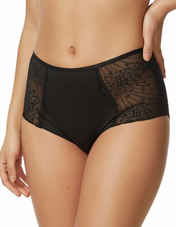 Луксозен боксер от микрофибр с висока талия, Grace, черен, 135