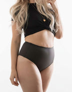 Сет от 3 броя стягаща бикина с висока талия, Fit, черна ,150