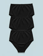 Сет от 3 броя стягаща бикина с висока талия, Fit, черна ,150