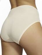 Памучна бикина с висока талия, Natural comfort, екрю, 160