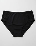 Памучна бикина с висока талия, Natural comfort, черно, 160