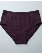 Памучна бикина с висока талия, Natural comfort,патладжан , 160