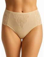 Памучна бикина с висока талия, Aurora, бежово, 161