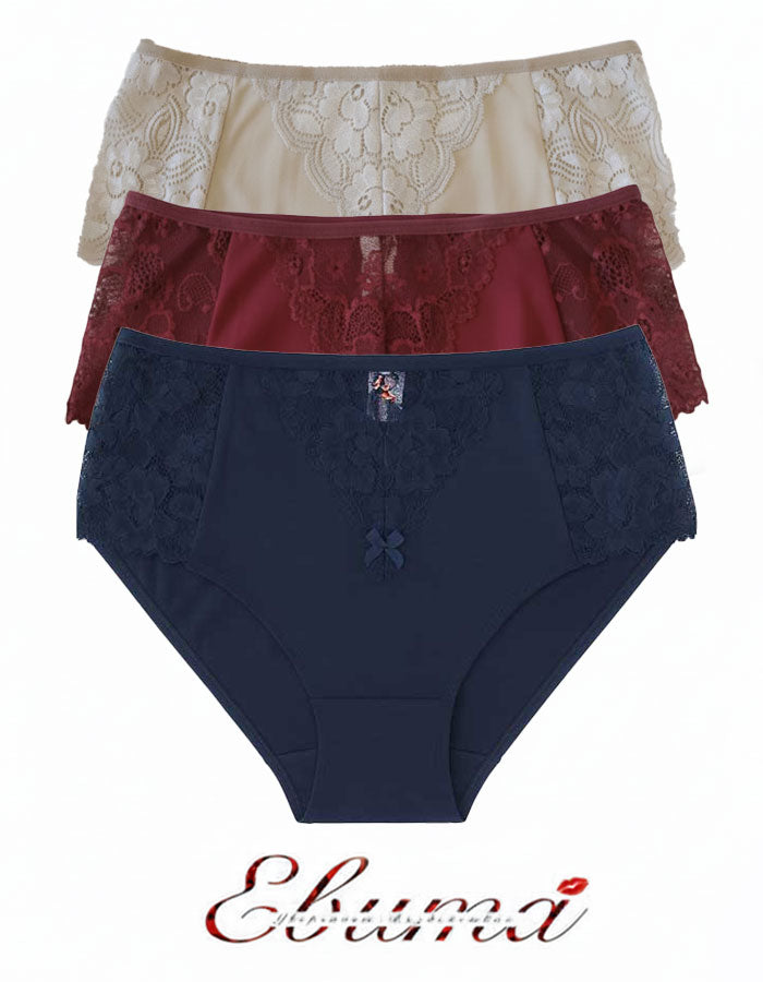 &nbsp;БИКИНА С ВИСОКА ТАЛИЯ ОТ ВИСОКОКАЧЕСТВЕН ПАМУК

Открийте комфорта и женствеността с тази бикина с висока талия от луксозен памук, част от колекцията дамско бельо Evita. Моделът съчетава удобство, стил и мекота, за да ви накара да се чувствате уверени и красиви всеки ден.

✔ Памучно бельо с еластан – осигурява нежно прилепване и свобода на движението.
✔ Елегантна дантела отпред и отстрани – подчертава женствените линии и добавя изтънчен акцент.
✔ Висока талия и широки страни – оформят силуета и прикрив