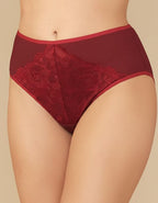 Памучна бикина с висока талия, Neda, бордо, 165