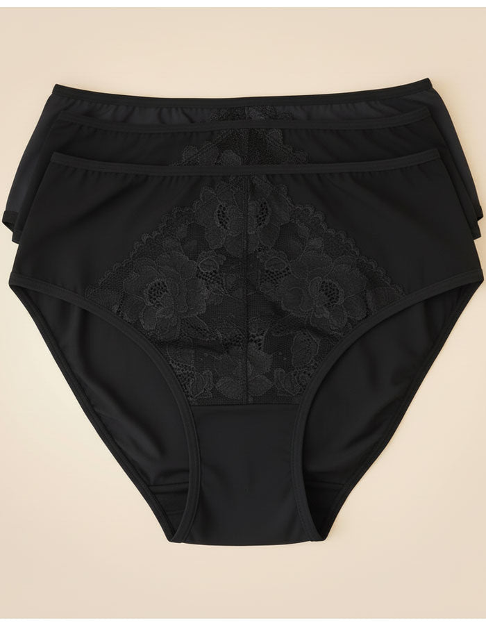 Памучна бикина с висока талия, Neda, черен , 165