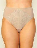 Памучна бикина с висока талия, Neda, бежов, 165