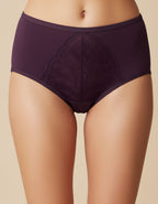 Памучна бикина с висока талия, Neda, патладжан, 165