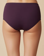 Памучна бикина с висока талия, Neda, патладжан, 165