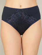 Памучна бикина с висока талия, Neda, тъмно син , 165