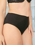 Памучна бикина с висока талия, Neda, черен , 165