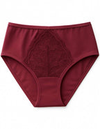 Памучна бикина с висока талия, Neda, бордо, 165