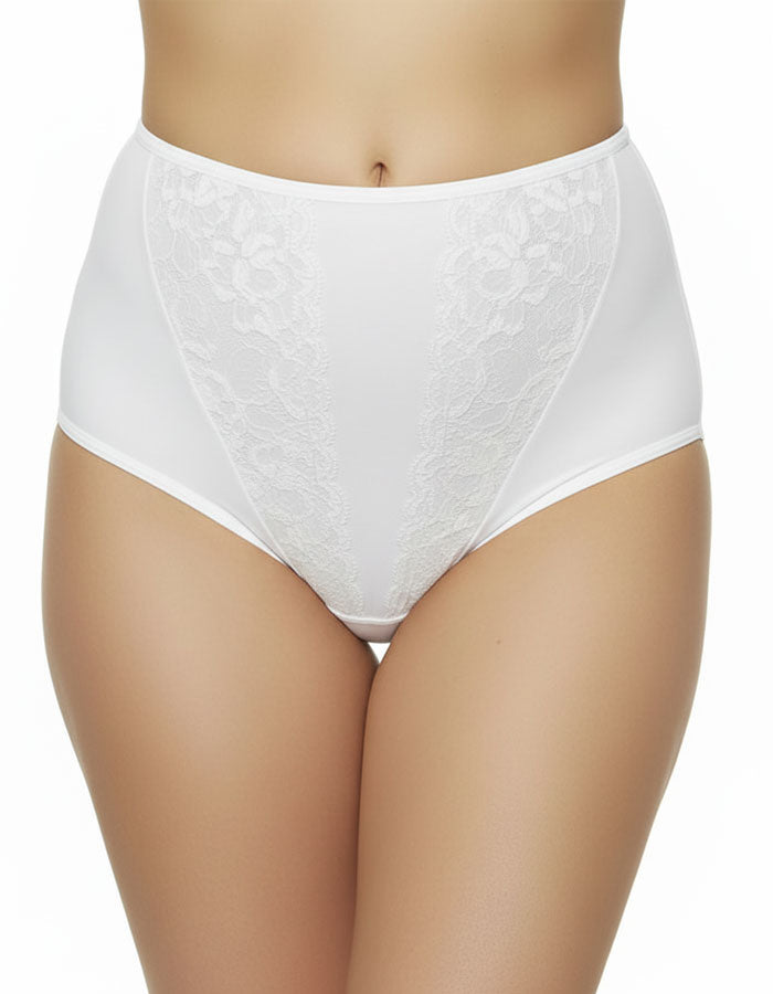 Поглезете себе си с комфорт и стил, които заслужавате!
Тези луксозни бикини с висока талия предлагат перфектно оформяне и изключителна мекота, за да се чувствате уверени и красиви всеки ден.


&nbsp;Защо да изберете този модел?&nbsp;
✔ Перфектно оформяне – високата талия и микрофибърът в коремната зона нежно прибира и изглажда силуета.
✔ Разкошен дизайн – фина дантелена притурка върху микрофибъра придава женственост и изтънченост.
✔ Пълно покритие на задната част – осигурява стабилност и комфорт, без да се 