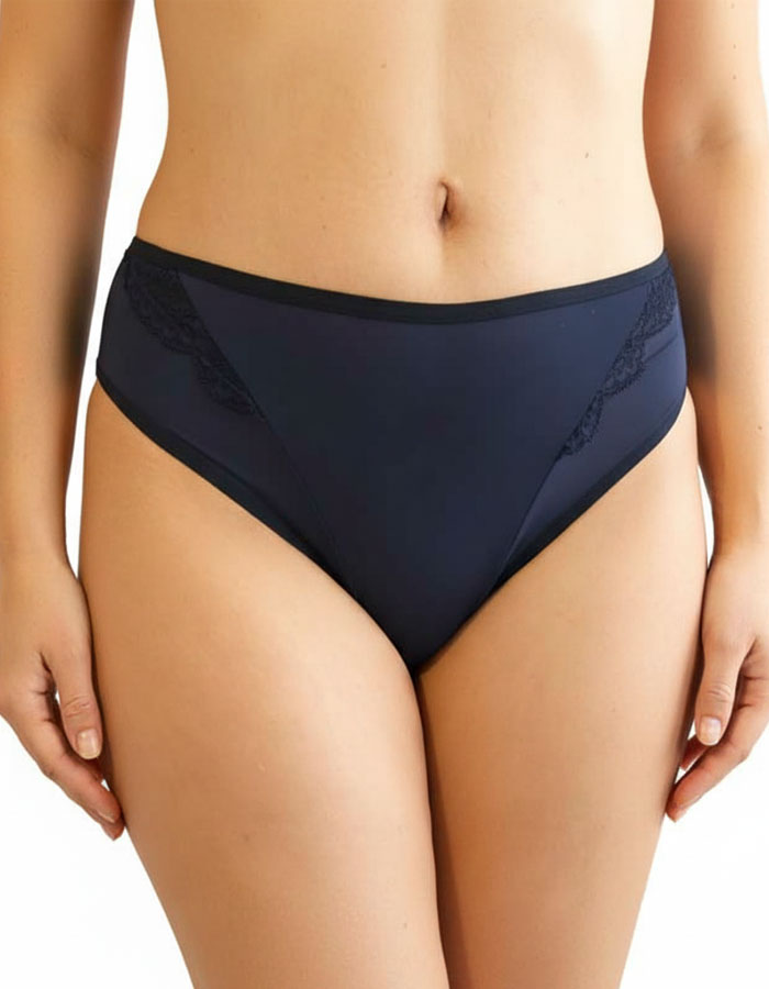 Сет 3 броя луксозни бикини, Neda, тъмно син  , 20