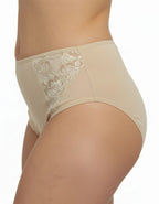 Памучна бикина с висока талия, Maria, бежова , 221