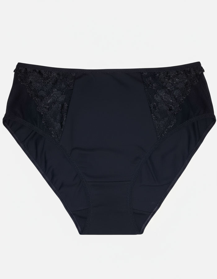 Памучна бикина с висока талия, Maria, черен, 221