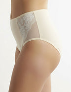 Памучна бикина с висока талия, Maria, екрю , 221