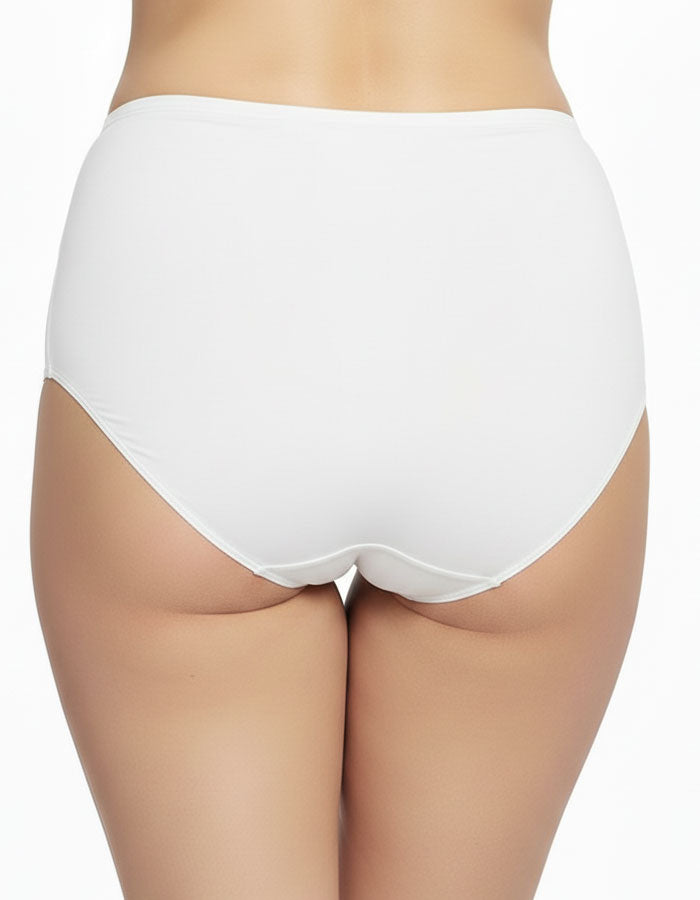 Памучна бикина с висока талия, Maria, бяла , 221