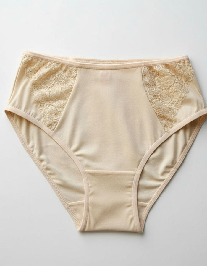 Памучна бикина с висока талия, Maria, бежова , 221