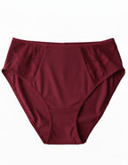 Памучна бикина с висока талия, Maria, бордо, 221