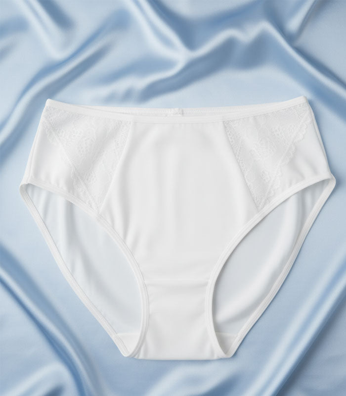 Памучна бикина с висока талия, Maria, бяла , 221