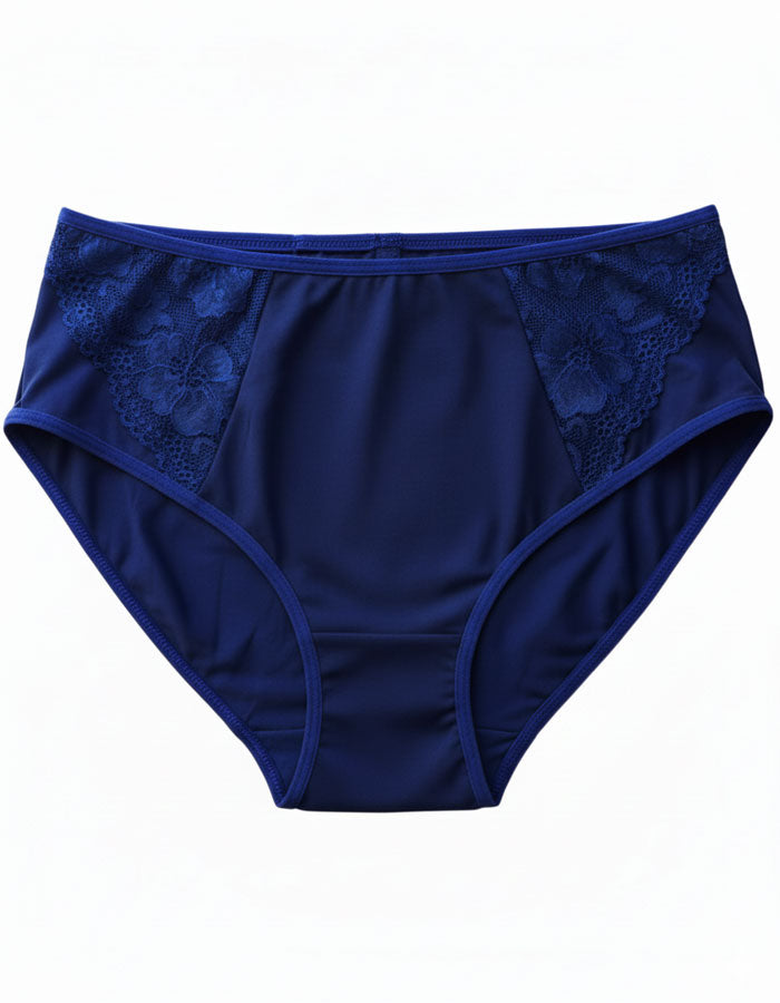 Памучна бикина с висока талия, Maria, тъмно син, 221