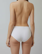 Луксозна бикина от микрофибър и дантела, Jisela Luxe, бял, 223