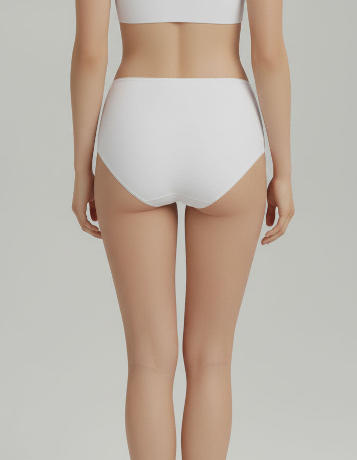 Памучна бикина с висока талия, Jisela, бял, 223