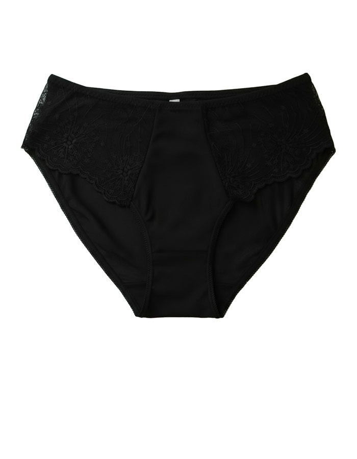 Луксозна бикина от микрофибър и бродерия, Jisela Luxe, черен, 223